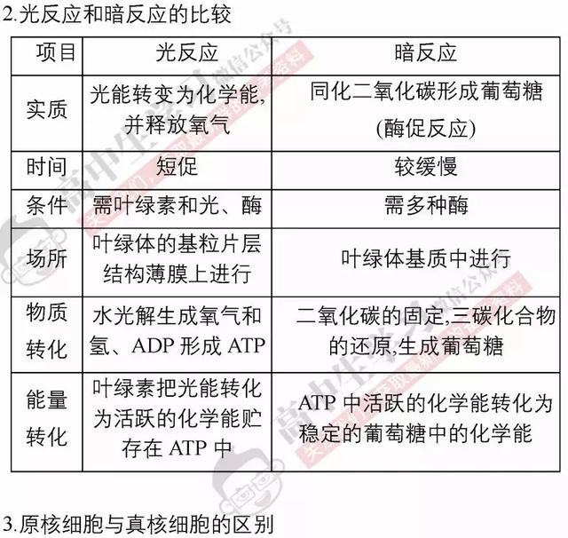 40张表背完3年生物必修/选修知识点！期末复习必备！