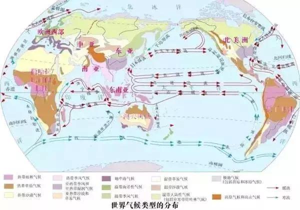 【地理】高中地理洋流知识整理合集，适用于艺考生，建议收藏