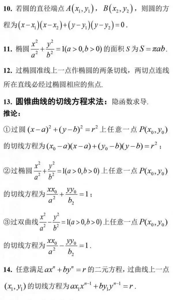 【干货】高考数学常用结论，考前必须要再过一遍！