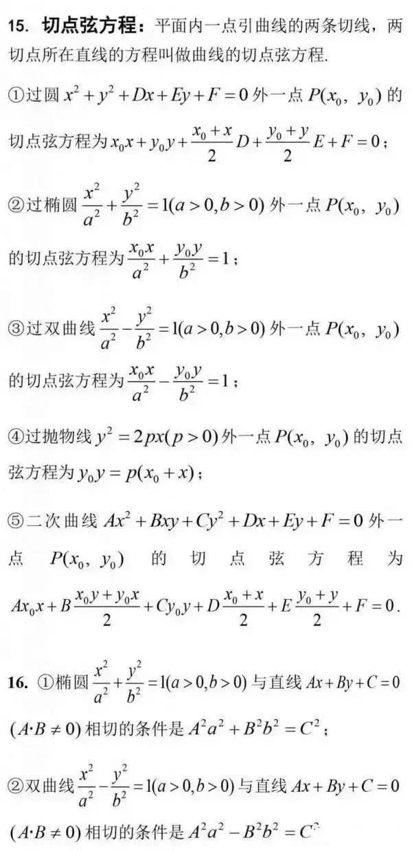 【干货】高考数学常用结论，考前必须要再过一遍！