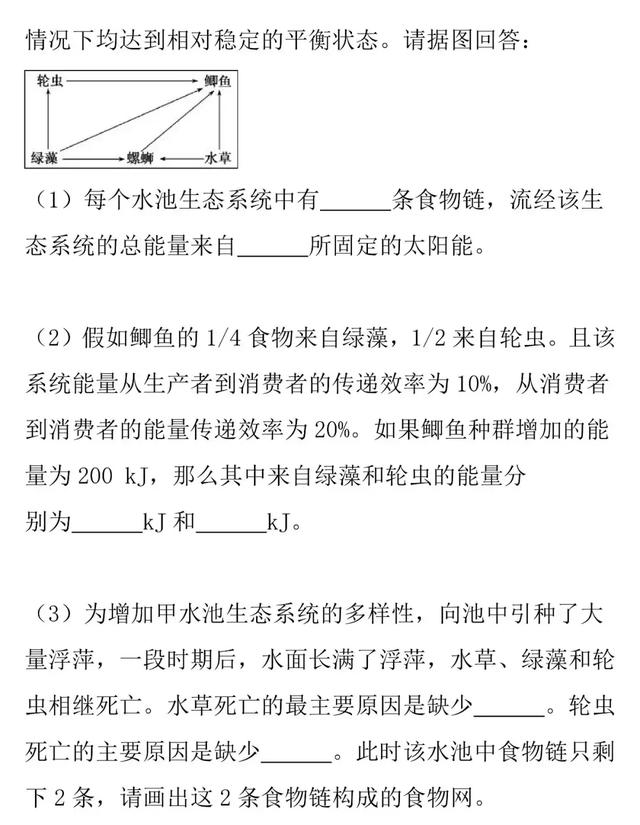 「高考生物」生态系统的结构和功能的知识详解