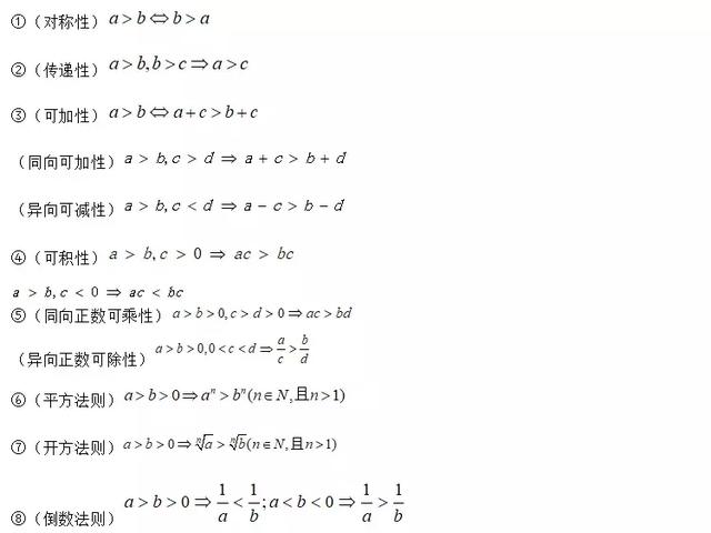 「高考数学」不等式集合归纳，记下来！