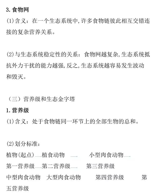 「高考生物」生态系统的结构和功能的知识详解