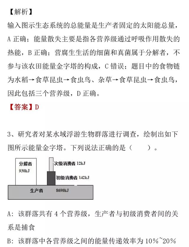 「高考生物」能量流动的知识详解