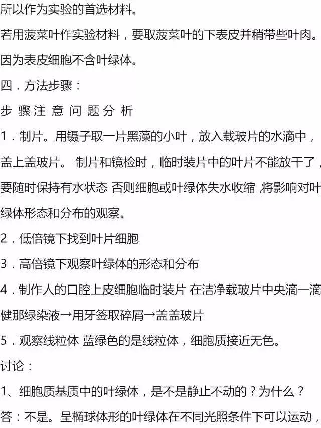 高考生物全部试验总结+人物总结，赶快收藏！