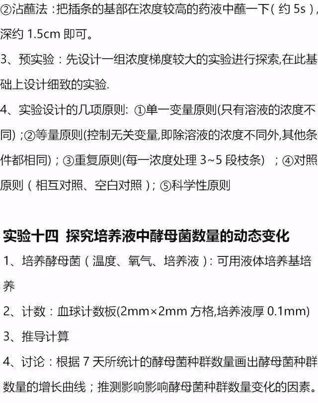 高考生物全部试验总结+人物总结，赶快收藏！