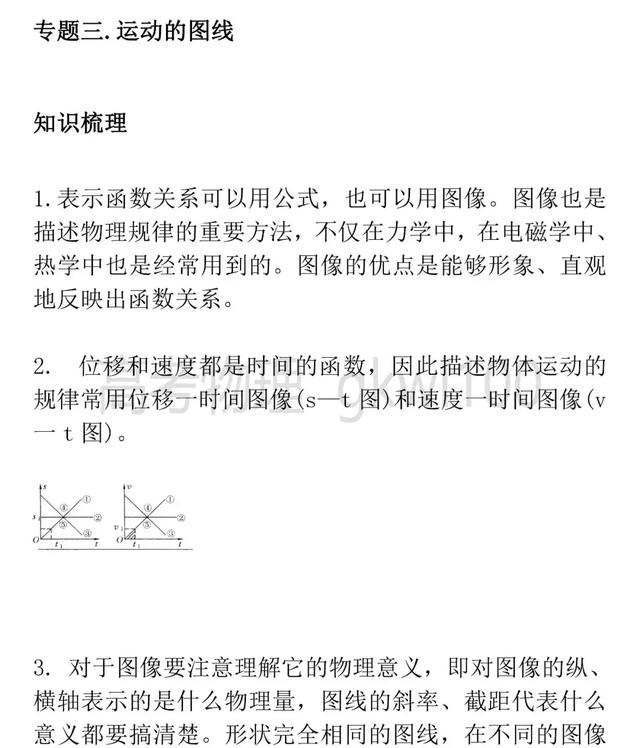 高考知识梳理-运动的描述知识详解