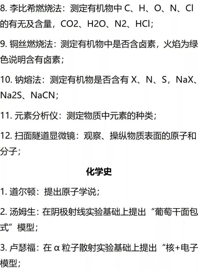 「高中化学」高考化学常识类知识点总结！建议收藏