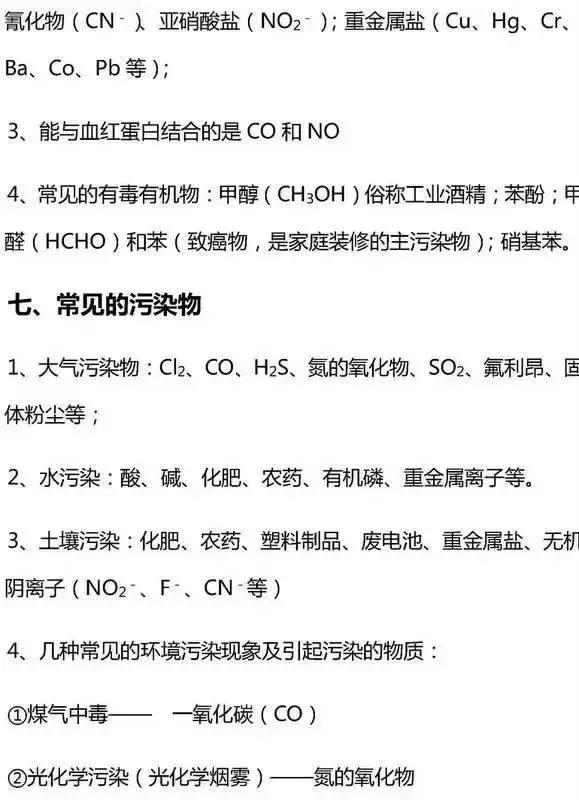 高中无机化学基础知识点大汇总