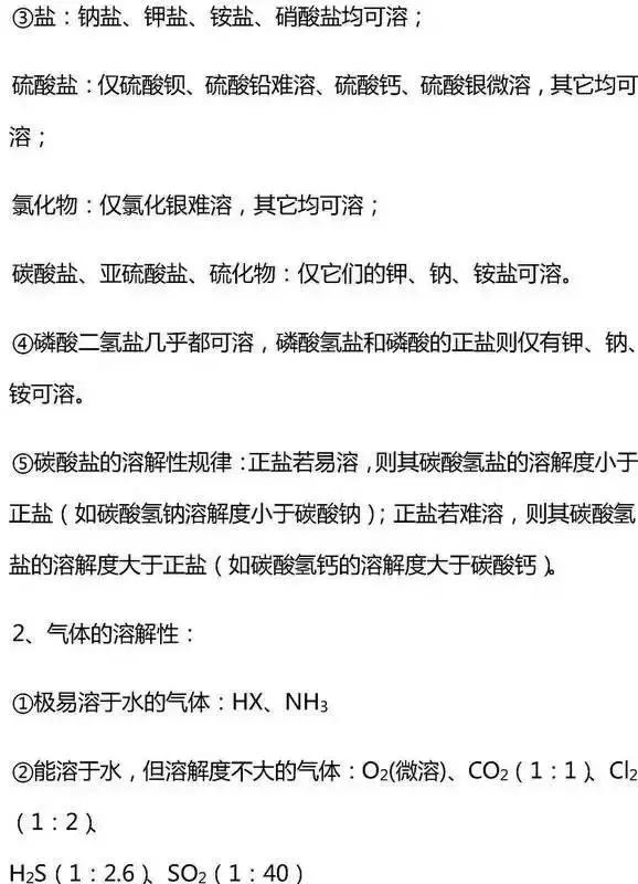 高中无机化学基础知识点大汇总