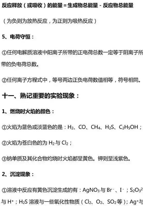 高中无机化学基础知识点大汇总