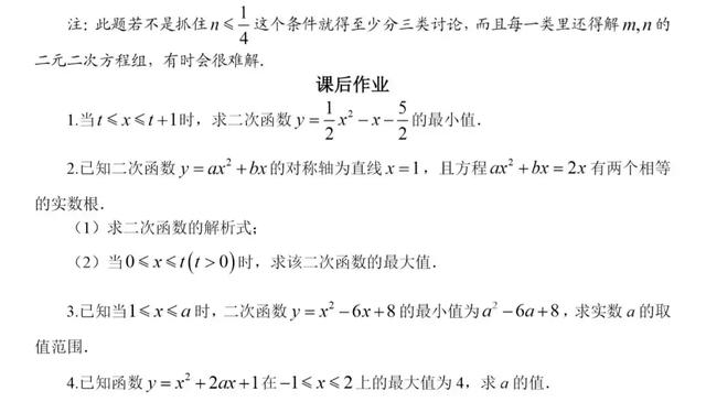 初高中数学衔接专题教程（14）——二次函数的动态最值问题
