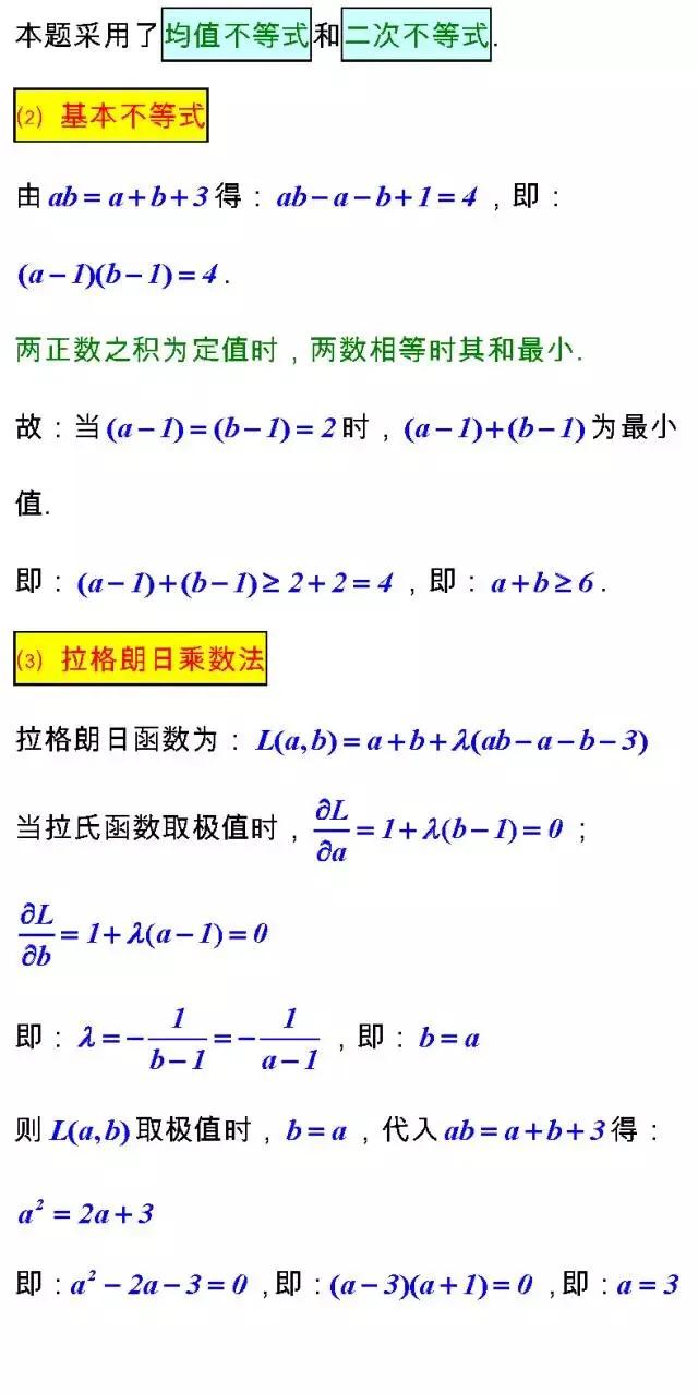 高考数学考试必备的“23个经典不等式”及多种证法