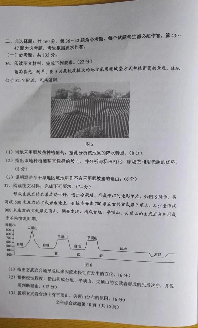 2020年高考全国卷（一）试卷及标准答案