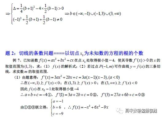 导数各类题型方法总结