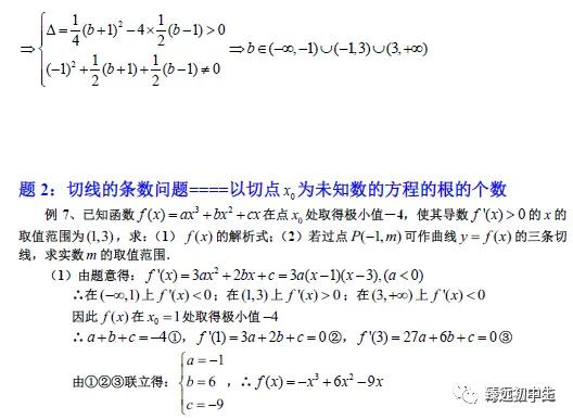 导数各类题型方法总结（绝对经典）