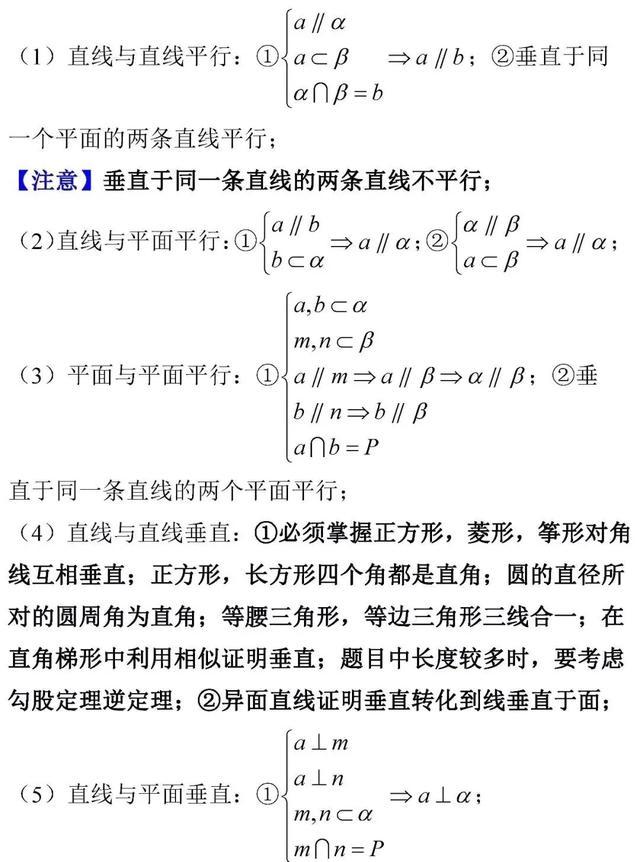 高考数学考前知识点全面回顾！