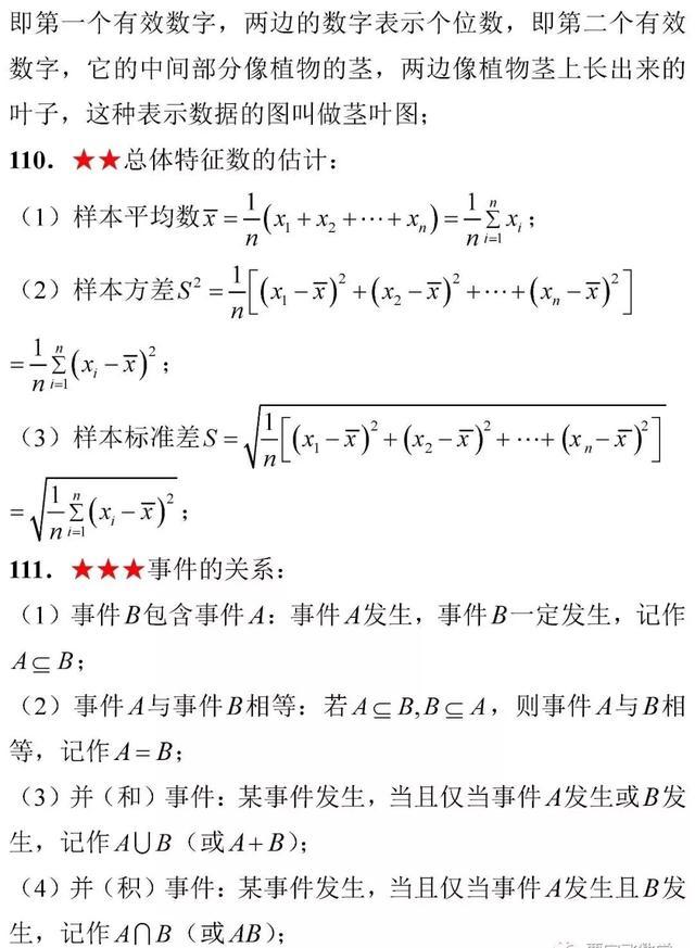 高考数学考前知识点全面回顾！