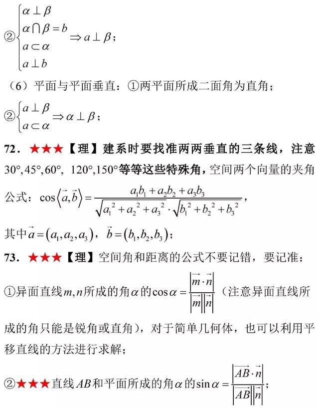 高考数学考前知识点全面回顾！