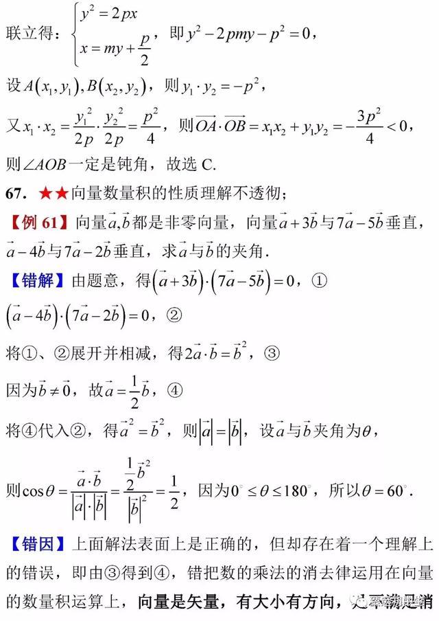 高考数学考前知识点全面回顾！