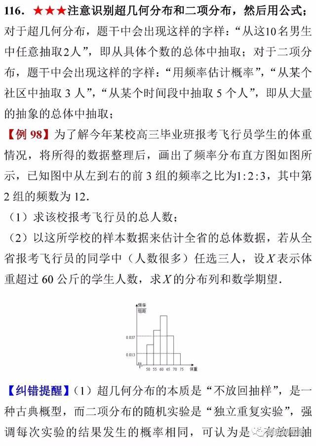 高考数学考前知识点全面回顾！