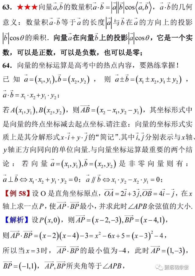 高考数学考前知识点全面回顾！