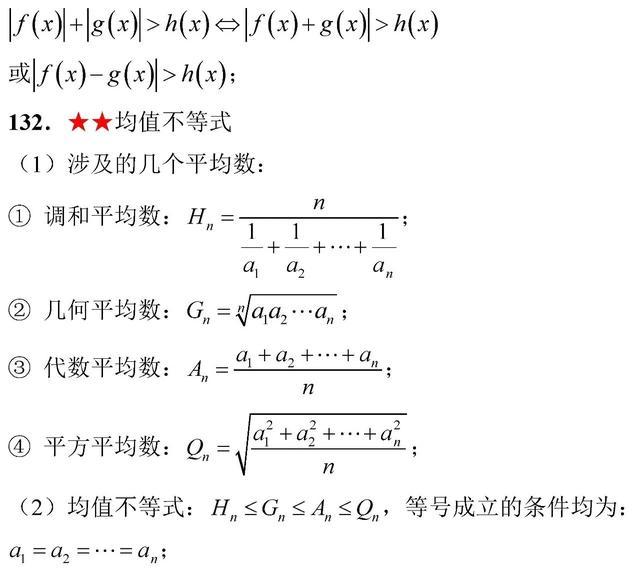 高考数学考前知识点全面回顾！