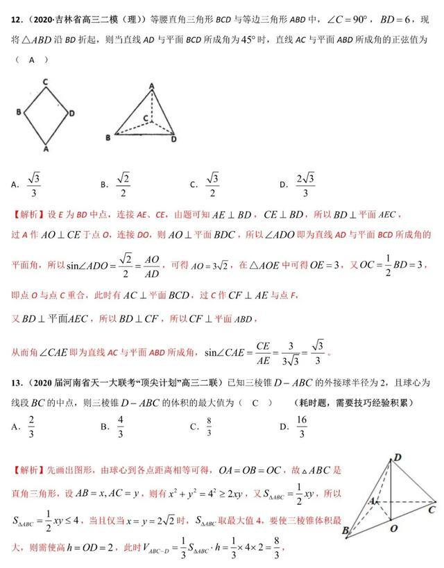 2020年高考数学《新题型•易错题•精华题》查漏补缺专用！