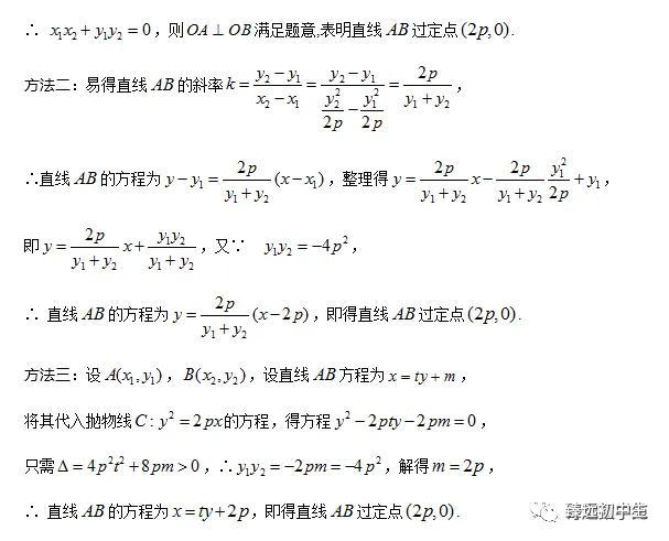 高考解析几何的解题思路、方法与策略