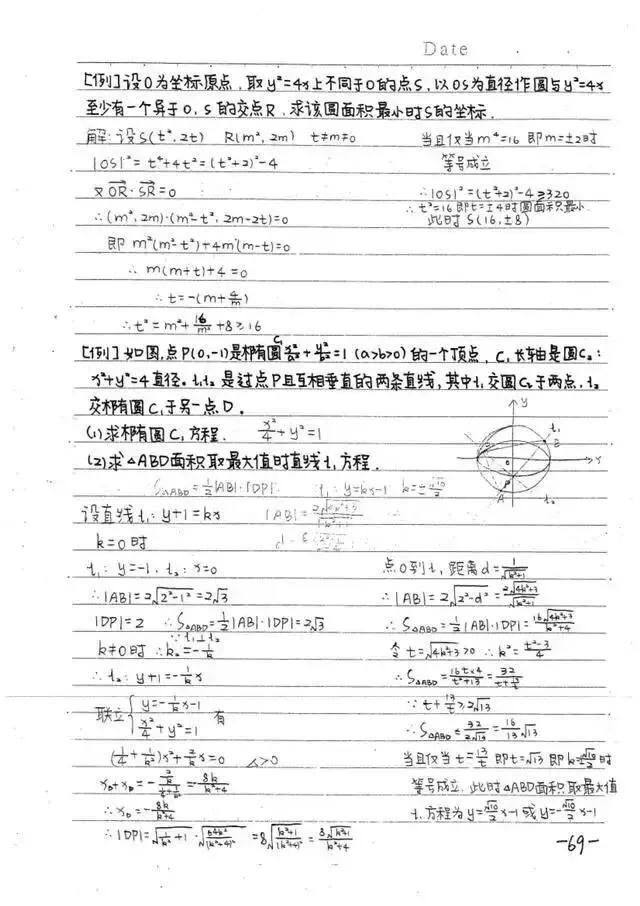 高中数学必修1-5状元手写超清笔记，错过再无！