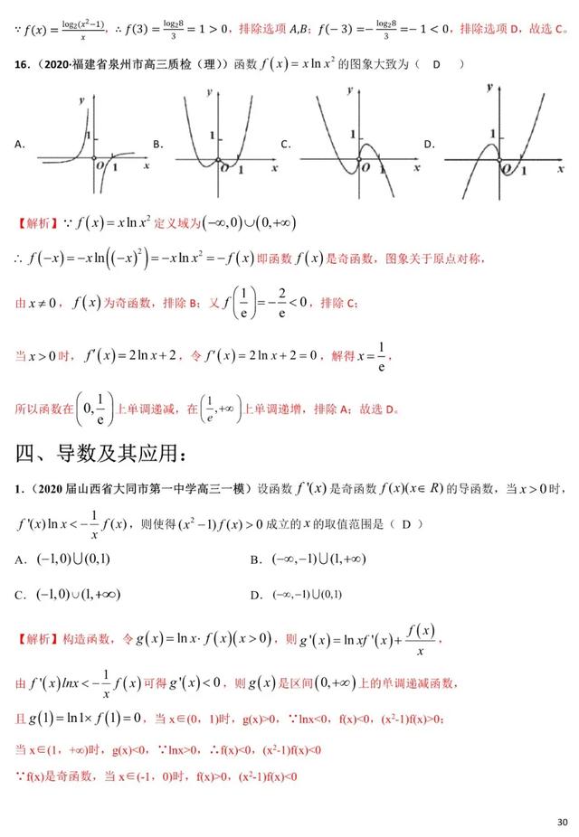 2020年高考数学《新题型•易错题•精华题》查漏补缺专用！