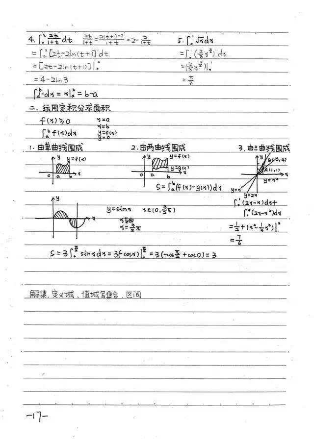 高中数学必修1-5状元手写超清笔记，错过再无！