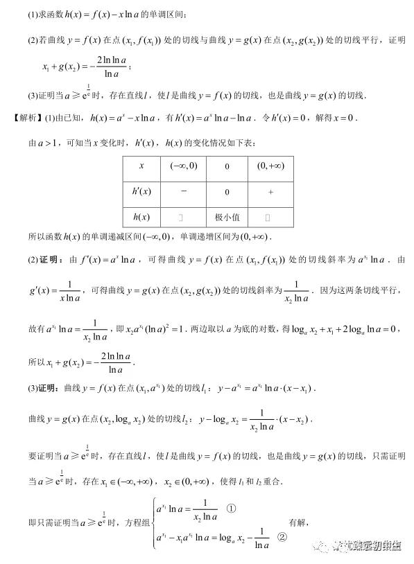 导数双变量考前回顾分类整理