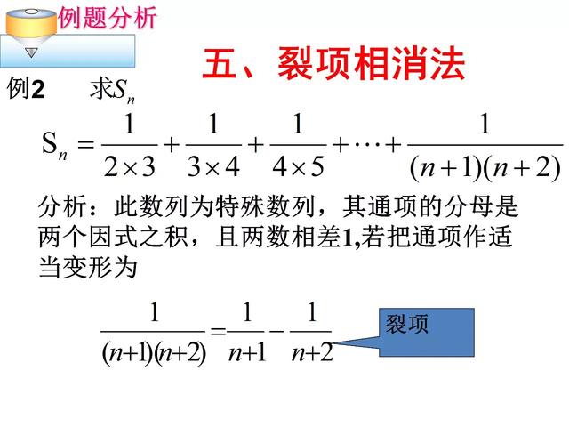 数列求和常见方法和技巧