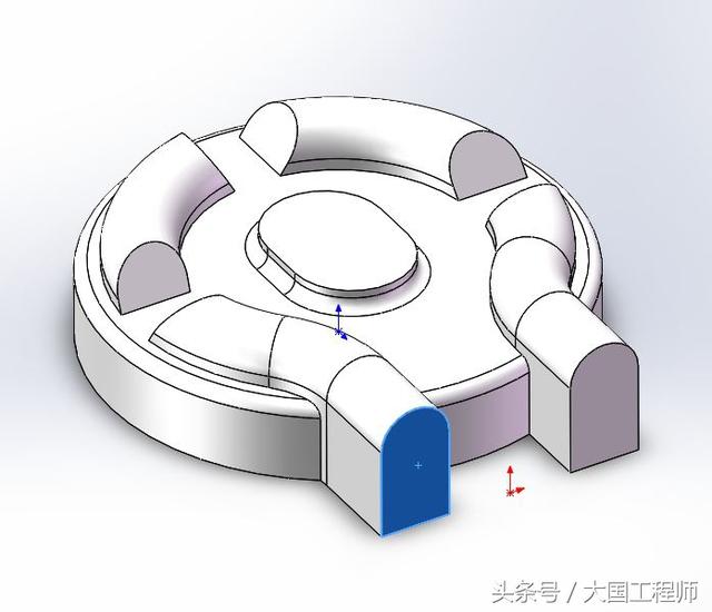 SolidWorks建模练习题：3D08_H03步骤