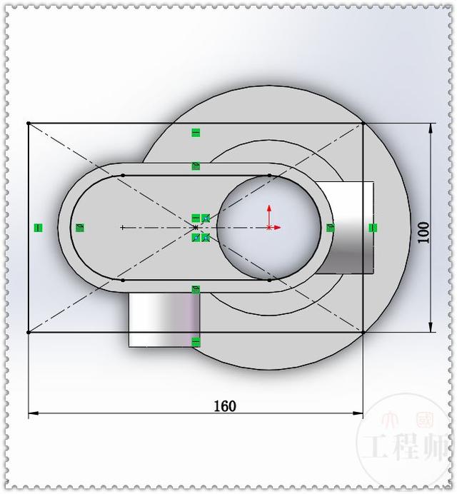 用SW建模一个分块式零件，这个图主要是对抽壳命令的使用