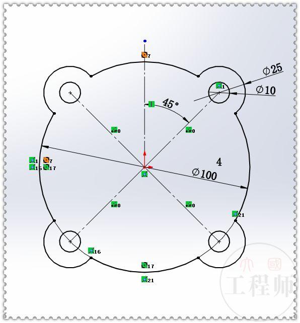 用SW画的3D图形，具体操作很容易，清晰的建模方法才是主要的