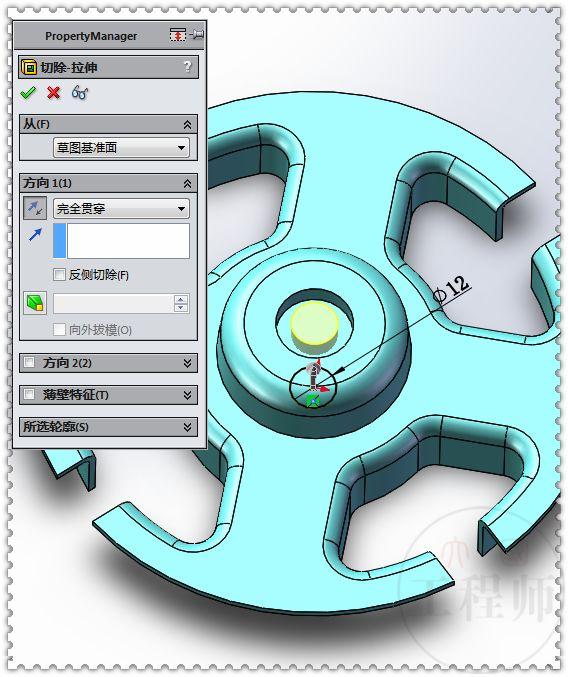 用SolidWorks建模的3D练习题，只要用对了方法，此图很快就能画成