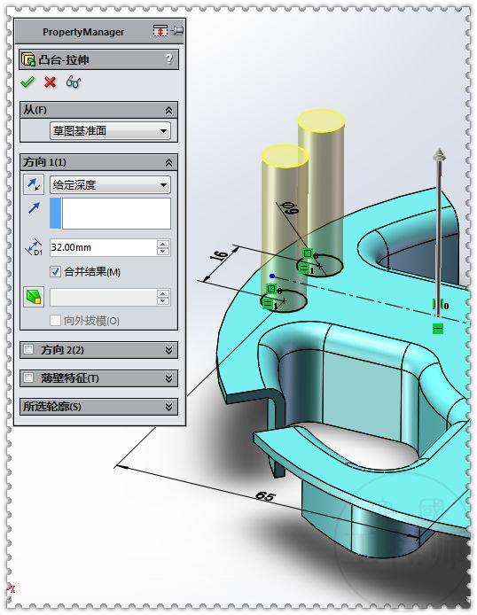 用SolidWorks建模的3D练习题，只要用对了方法，此图很快就能画成