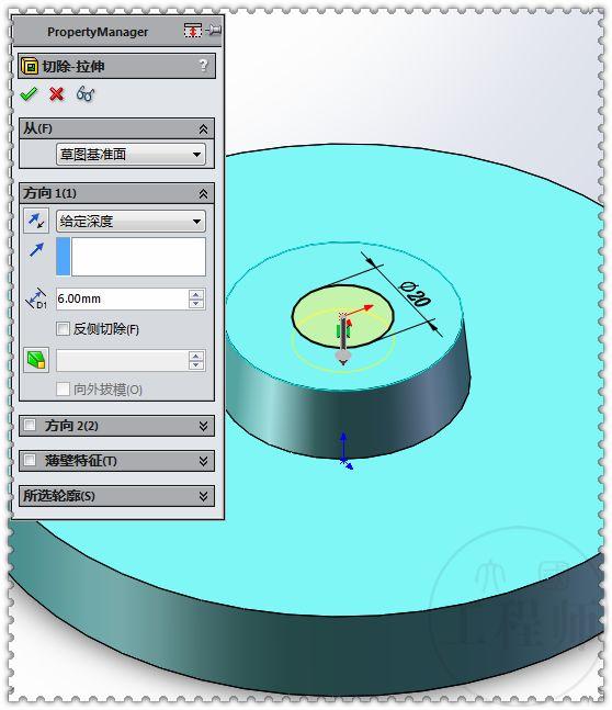 用SolidWorks建模的3D练习题，只要用对了方法，此图很快就能画成