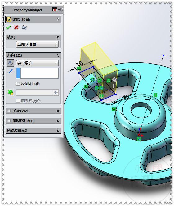 用SolidWorks建模的3D练习题，只要用对了方法，此图很快就能画成