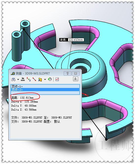 用SolidWorks建模的3D练习题，只要用对了方法，此图很快就能画成