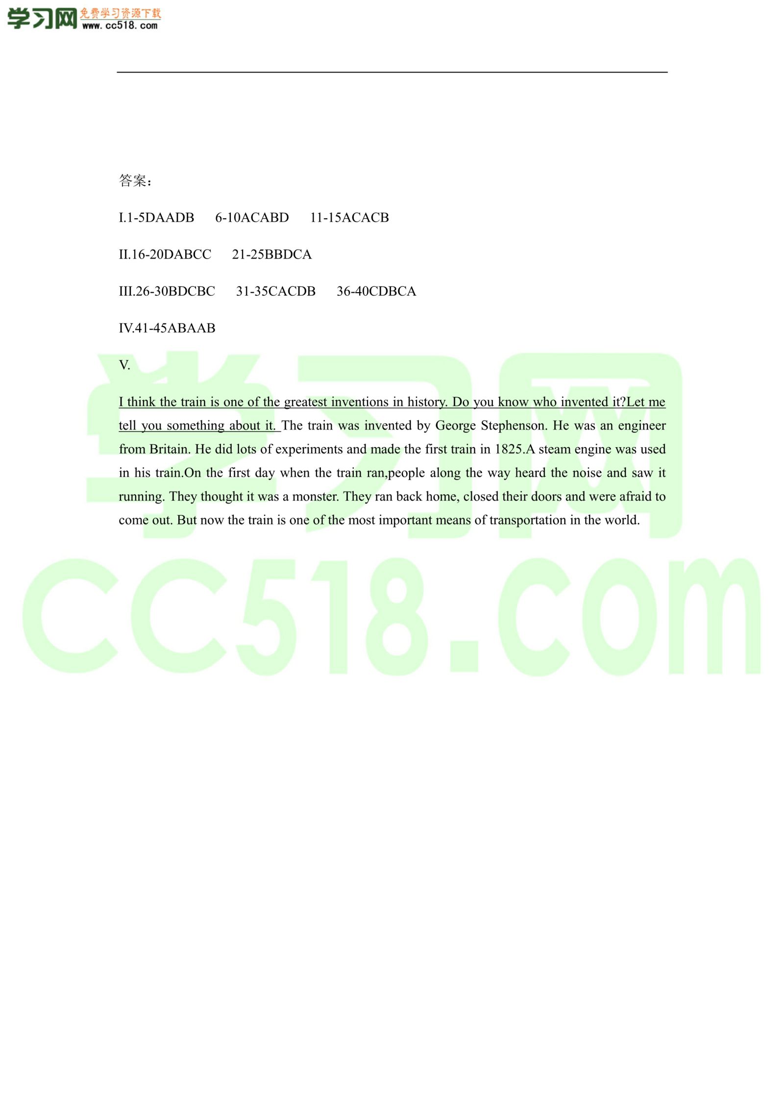 人教版初三英语上册单元检测练习题 Unit 6（含答案）