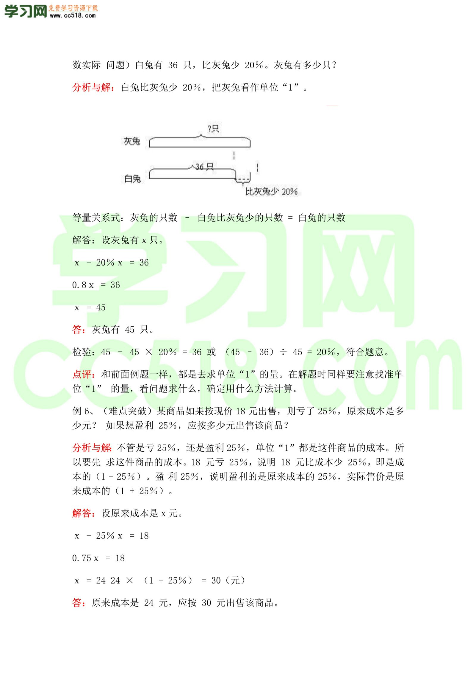 六年级上册数学-知识点汇总（苏教版）