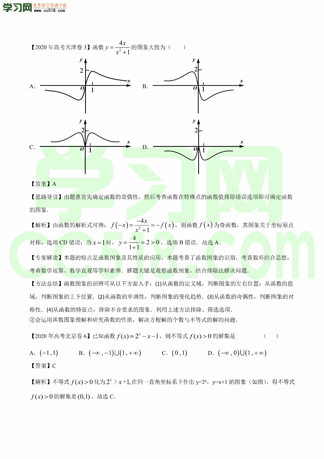 2020-2021年新高三数学一轮复习考点专项练习（含答案及解析）