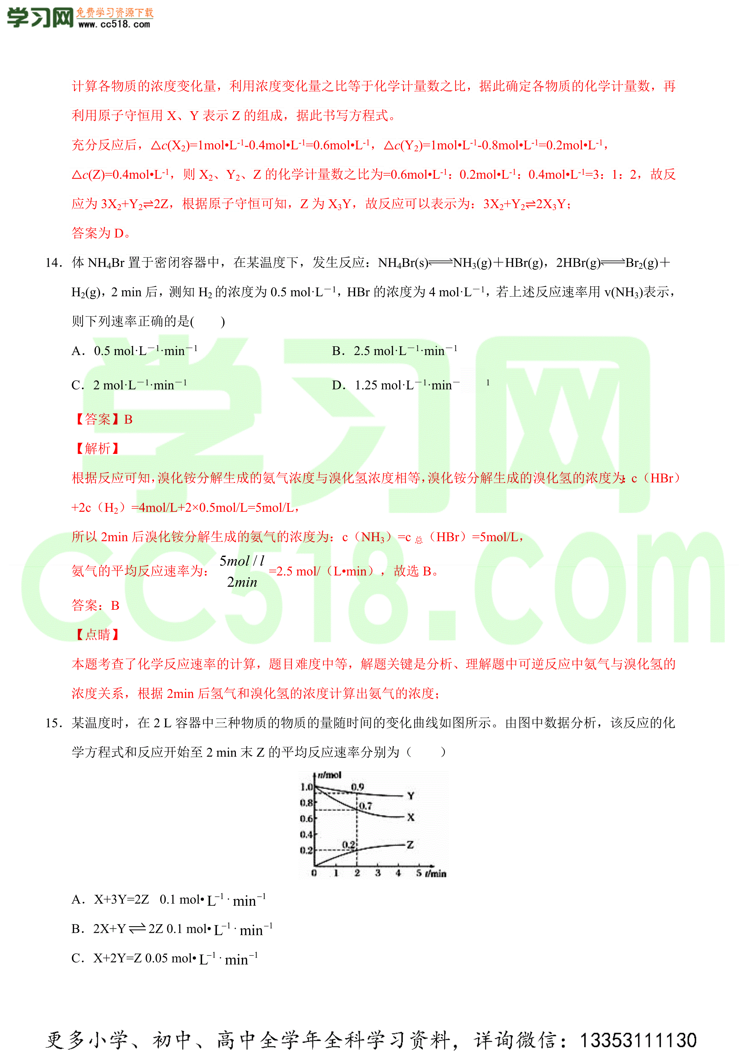 2020-2021学年高二化学上学期期中测试卷（苏教版）