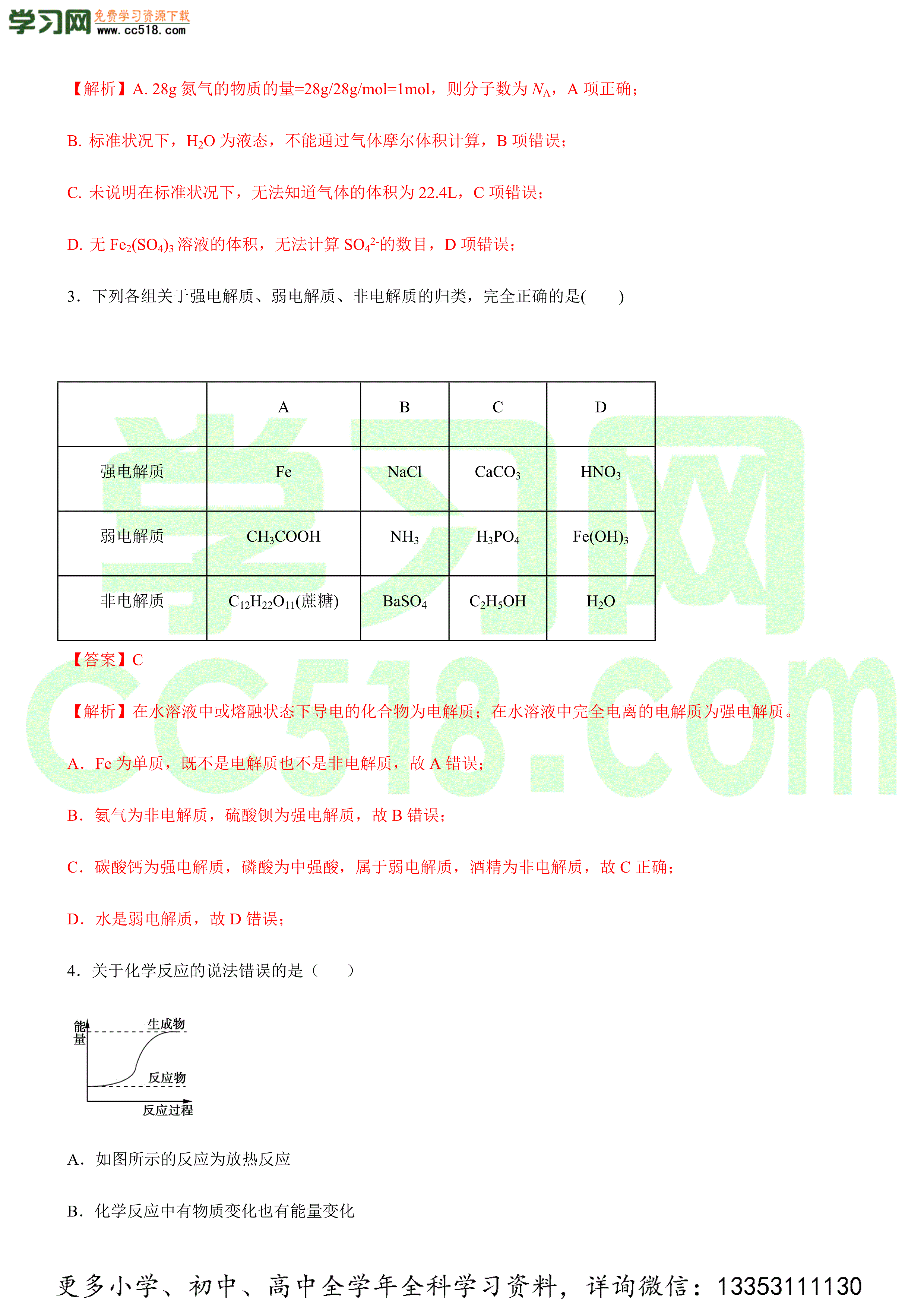 2020-2021年高二化学上学期期中模拟卷(人教选修4)