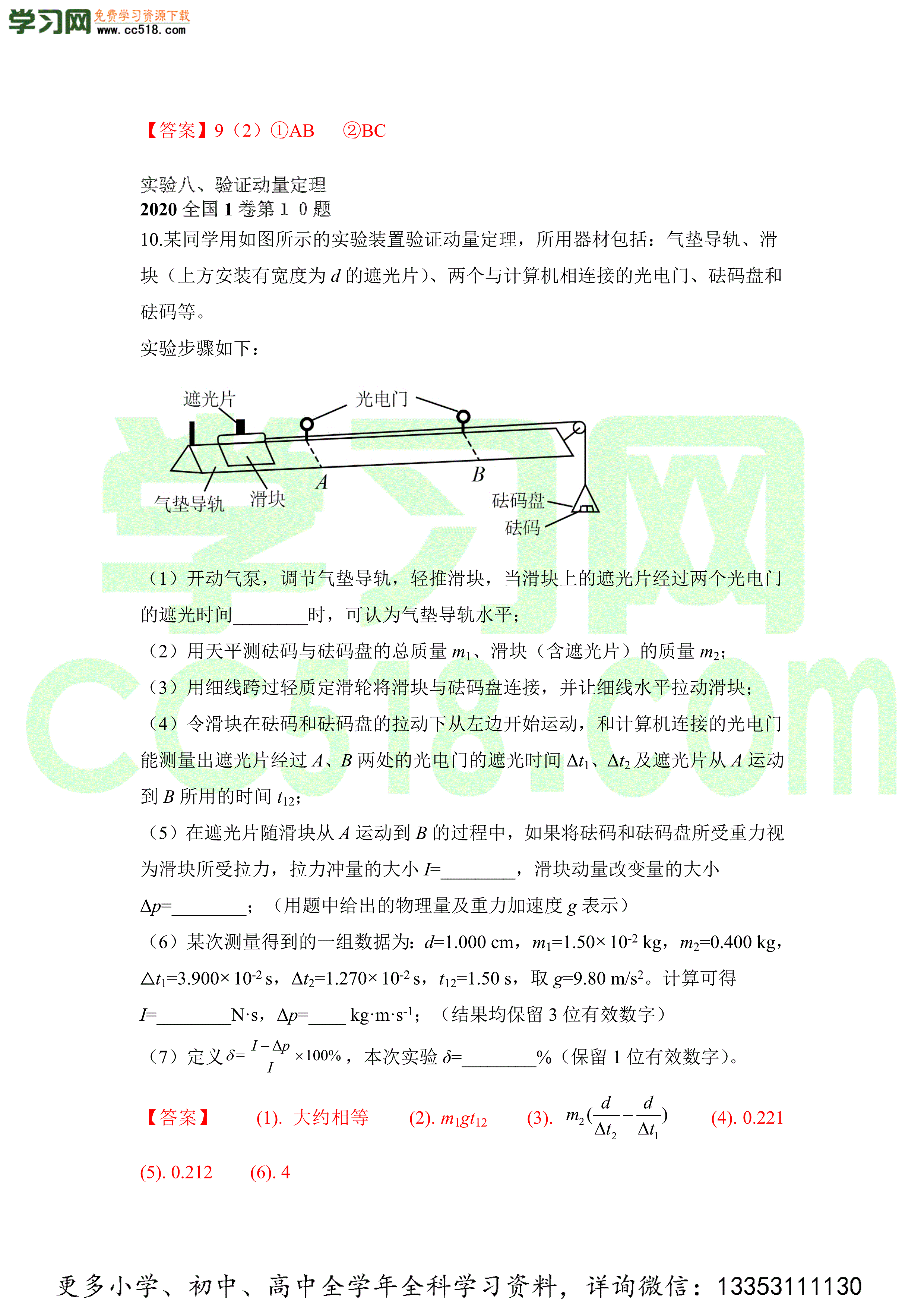 2020-2021年高考物理实验方法大全