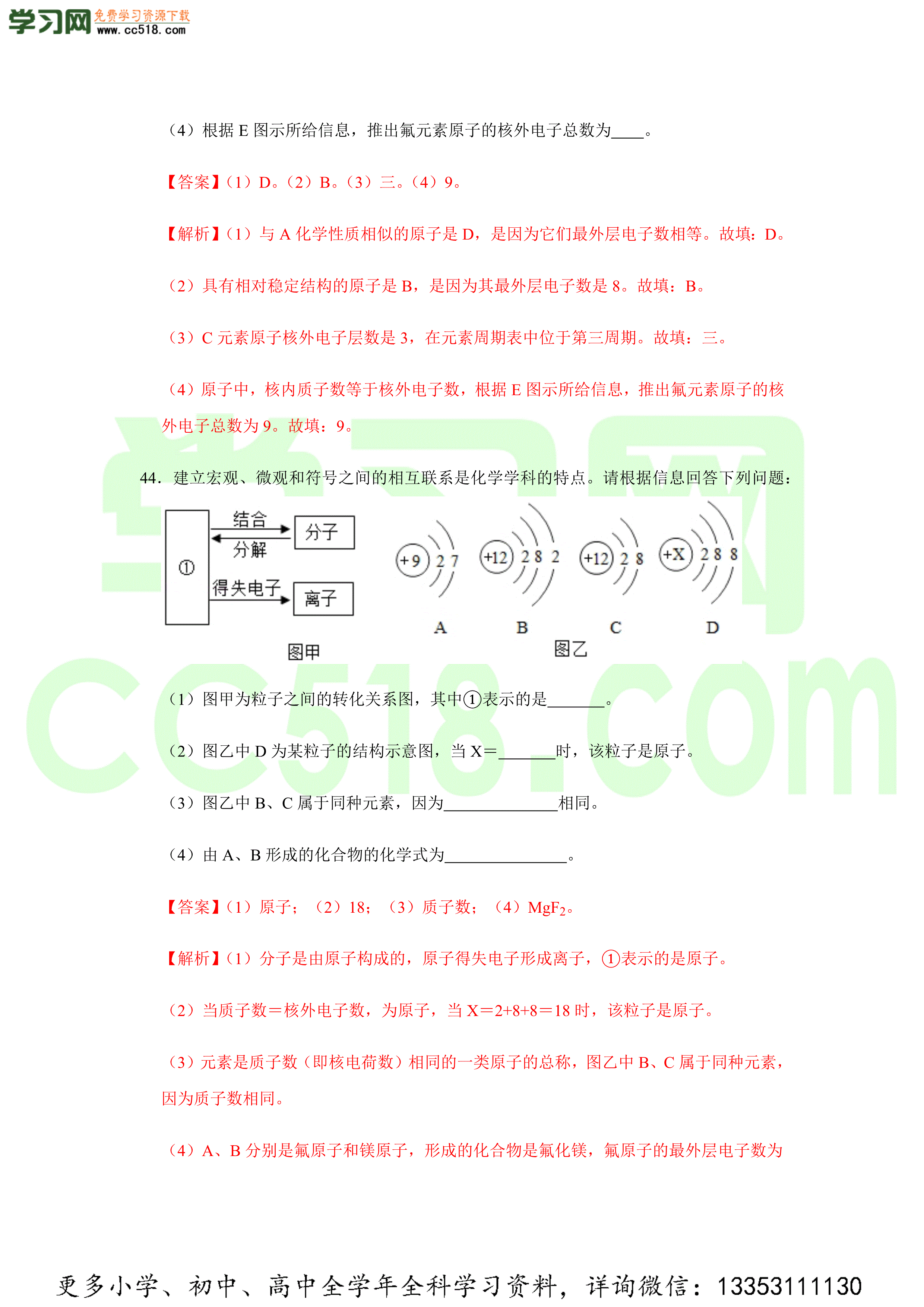 2020-2021学年人教版初三化学上学期单元复习必杀50题