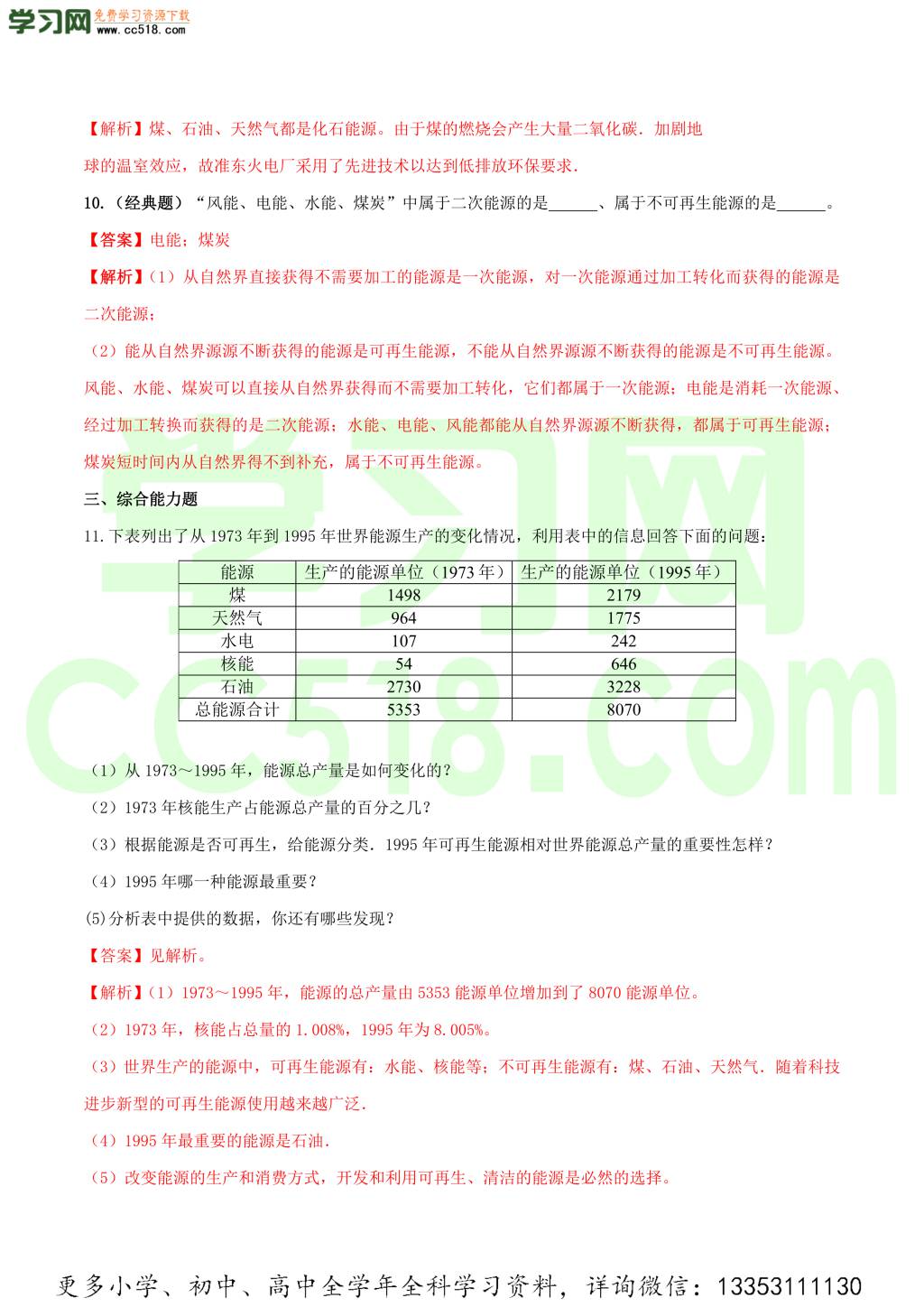 新人教版九年级物理全册同步精品讲练（附解析）